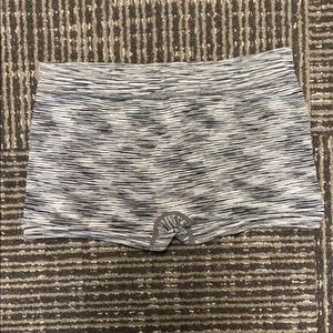 Grey Patterned Running Spandex